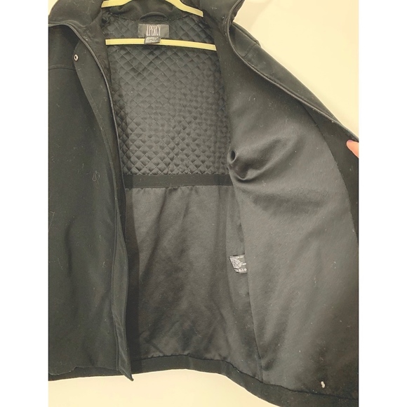 J.Percy Black Hooded Winter Coat; L - Picture 7 of 8